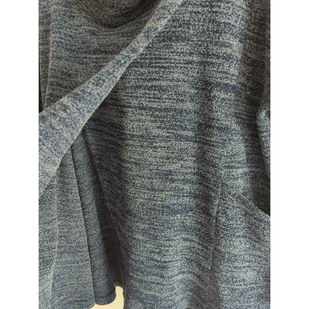 AXYEH Women's M Blue Wrap Cowl Knit Sweater Oversized Stretch Cozy - Picture 10 of 11